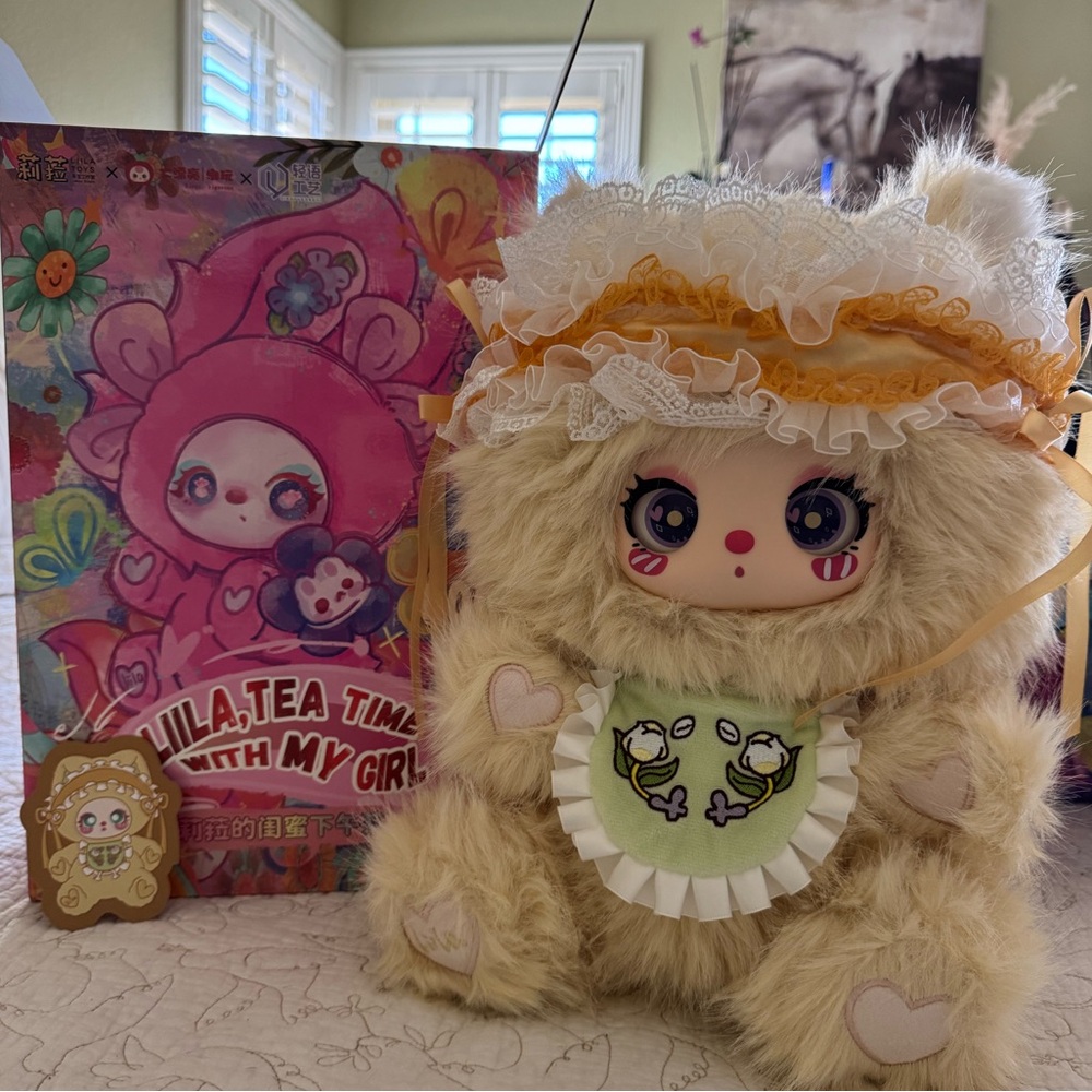 Liila tea time with my girl -yellow cat 600%